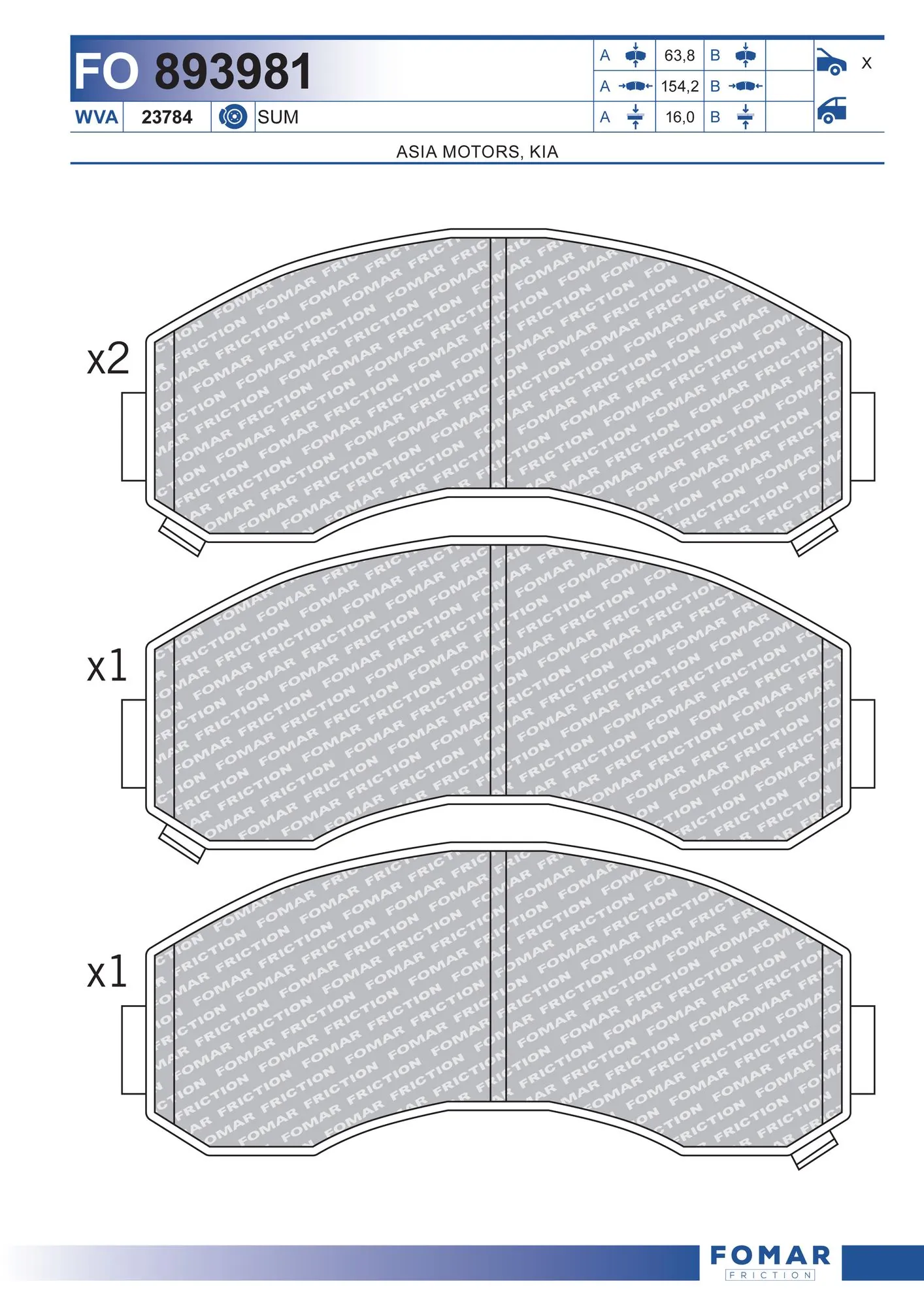 Brake Pad Set, disc brake
